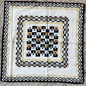 Vintage Fendi FF Pattern Bandana/Neck Scarf